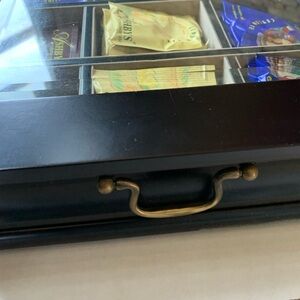 Elegant Black Tea Storage Box by Bombay Company